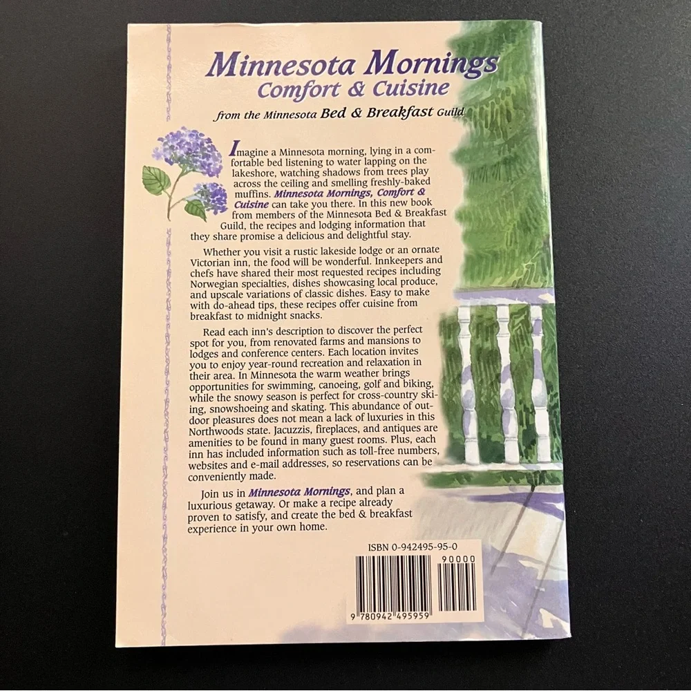 Minnesota Mornings Cookbook Bed & Breakfast Recipes Regional Cooking 2000